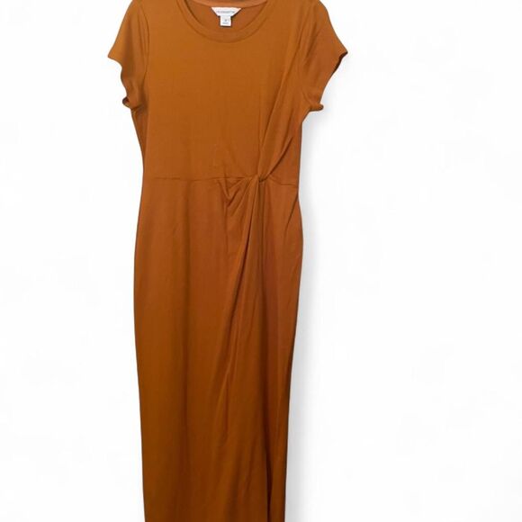 Liz-claiborne Women's Orange and Brown Dress - Picture 1 of 3